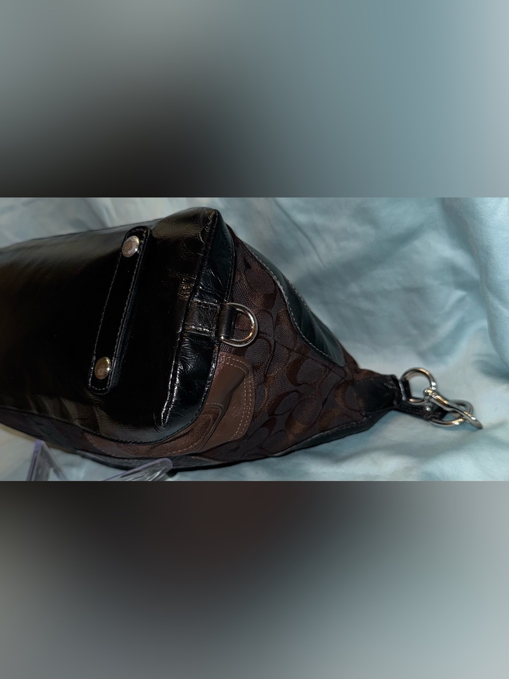 Coach Ashley Patchwork Satchel F15474 Authentic - Picture 7 of 13